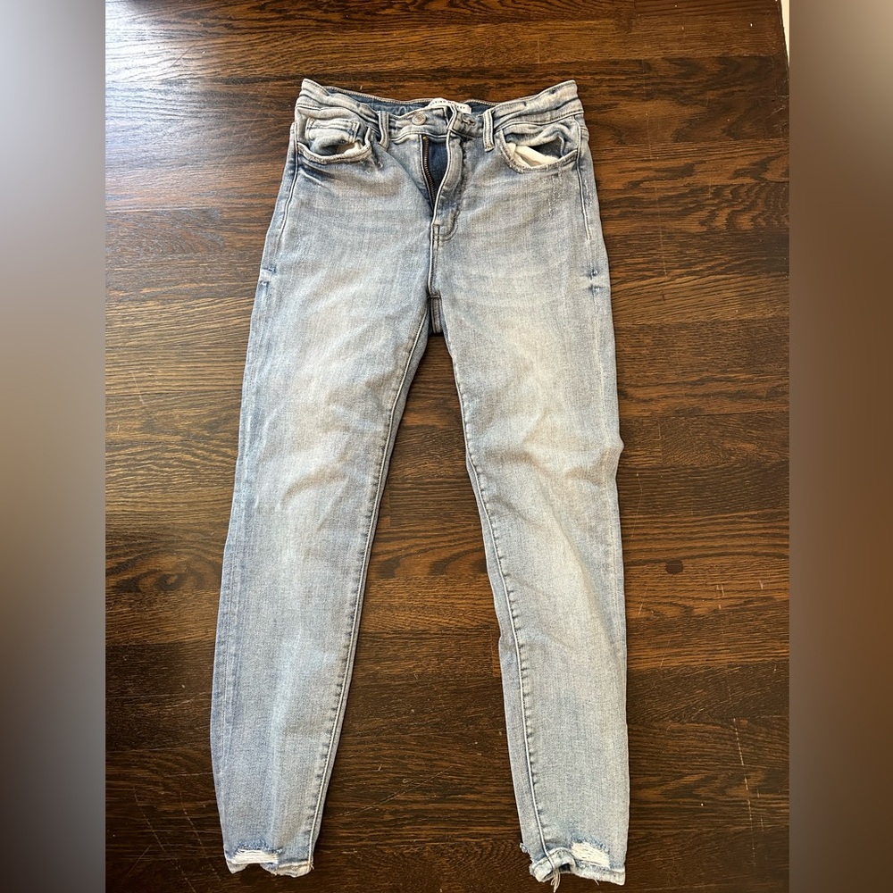 Light wash Flying money jeans